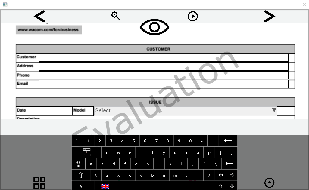 Keyboard UI